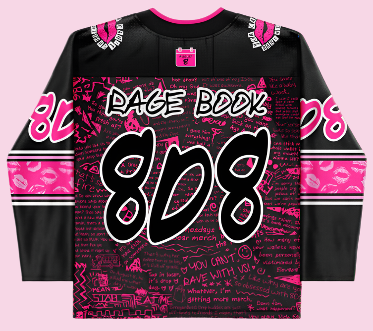 M - 808 Mean Girls inspired Rage Book Jersey