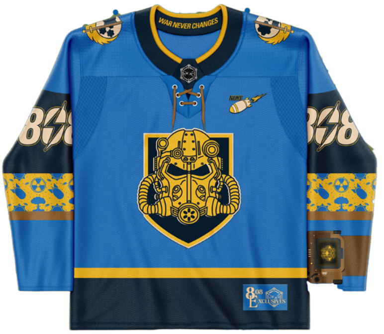 L - 808 New Vegas Golden Paladins Jersey